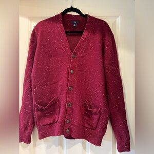 Gap burgundy button cardigan. Size large.